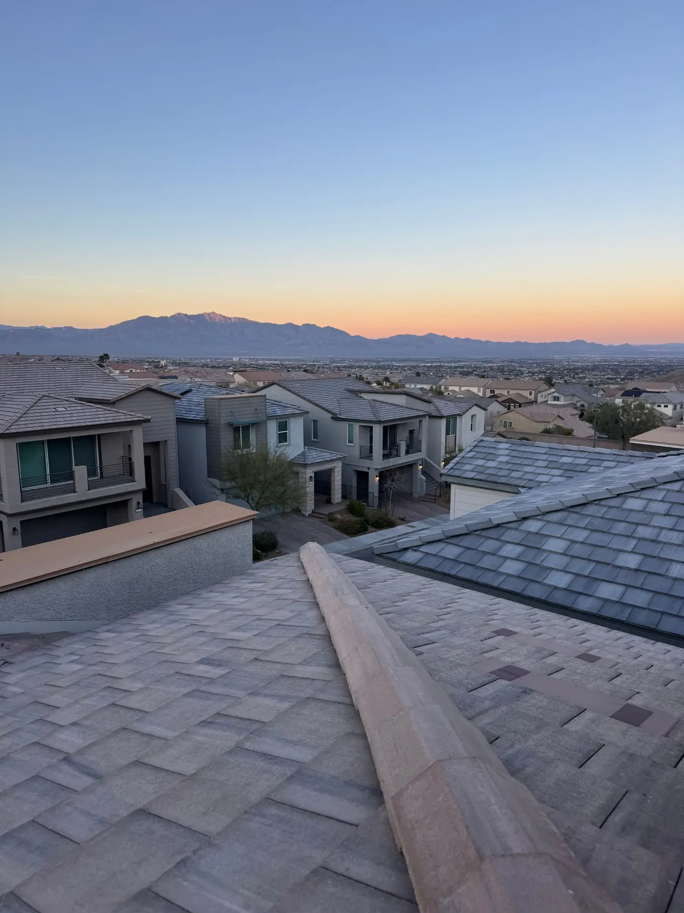 Aerial view of Tucson rooftops